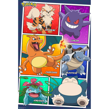 Impact Merch Pokemon Characters Grid 2 Regular Sized Poster 92x61cm