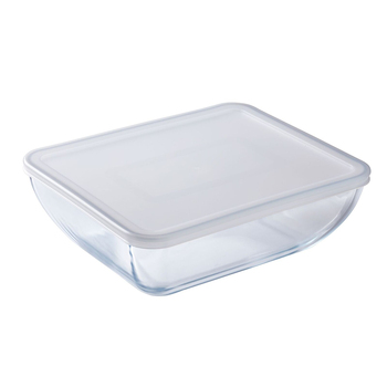 O Cuisine Rectangular 1.3L/22cm Glass Storage Dish - Clear