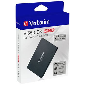 Verbatim 2.5" Internal SATA III SSD 512GB Solid State Drive