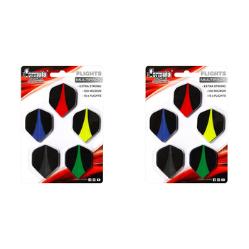 2PK Formula Sports Ultra 100-Micron Dart Flights Assorted