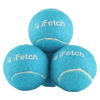 3pc iFetch Balls Large 2.5''/6.4cm for iFetch Too Ball Launcher Blue