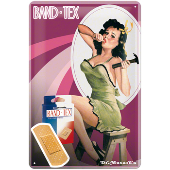 Nostalgic Art 20x30cm Medium Wall Hanging Sign Pin-Up Hammer