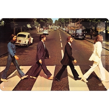 Nostalgic Art 20x30cm Medium Metal Wall Hanging Sign Beatles Abbey Road