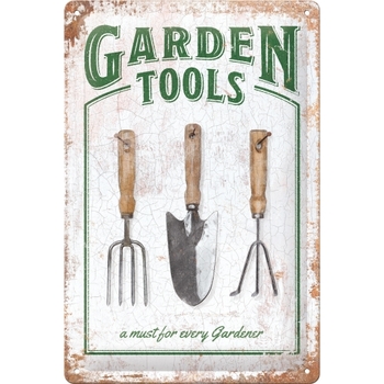 Nostalgic Art Medium Sign 20x30cm Metal Garden Tools