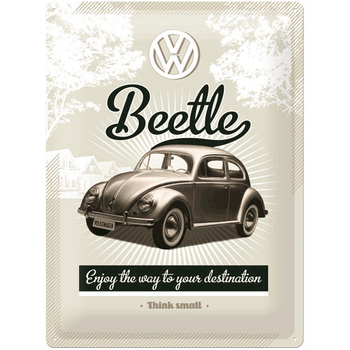 Nostalgic Art Beetle 30x40cm Large Metal Tin Sign Wall Decor