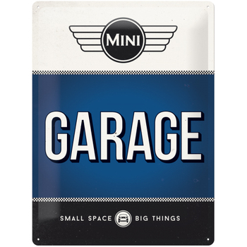 Nostalgic Art Mini Garage  30x40cm Large Metal Tin Sign - Blue