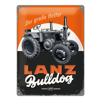 Nostalgic Art 30x40cm Large Metal Sign Lanz Bulldog