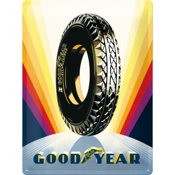 Nostalgic Art Goodyear Rainbow Wheel 30x40cm Large Metal Tin Sign