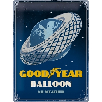 Nostalgic Art Goodyear Balloon Tire 30x40cm Large Metal Tin Sign