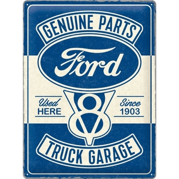 Nostalgic Art Ford V8 Truck Garage Special Edition 30x40cm Large Tin Sign