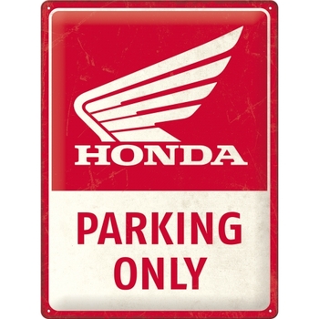 Nostalgic Art Large Sign 30x40cm Honda MC Parking Only