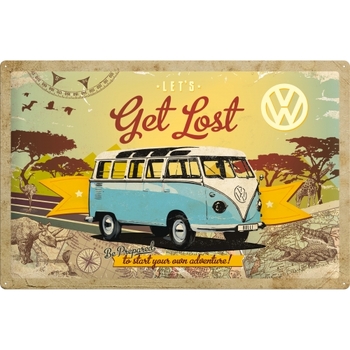 Nostalgic Art VW Lets Get Lost 40x60cm XL Metal Sign