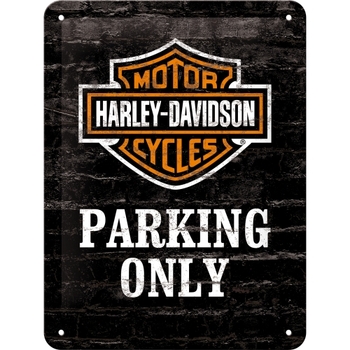 Nostalgic Art 15x20cm Small Wall Metal Sign Harley Davidson Parking Only