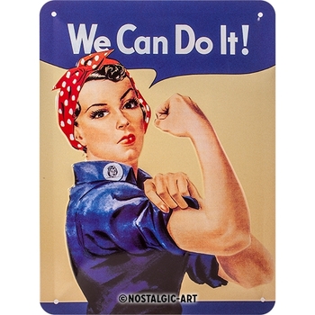 Nostalgic Art 15x20cm Small Wall Hanging Metal Sign We Can Do It