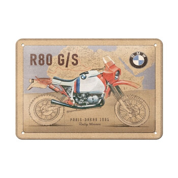 Nostalgic-Art 15x20cm Metal Sign BMW R80 G/S Paris Dakar