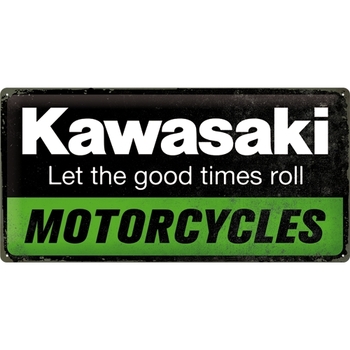 Nostalgic-Art 25x50cm Long Sign Kawasaki Motorcycles