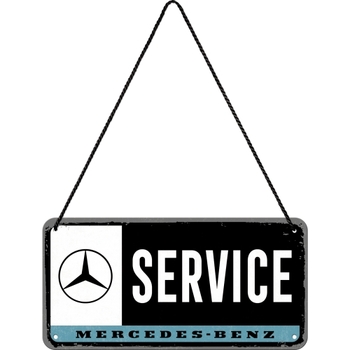 Nostalgic Art Metal 10x20cm Hanging Sign Mercedes-Benz Service