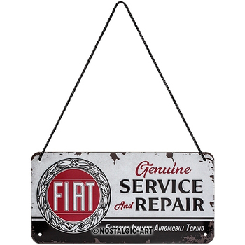 Nostalgic Art Metal 10x20cm Hanging Sign Fiat Service & Repair