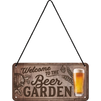 Nostalgic-Art 10x20cm Hanging Sign Welcome To The Beer Garden