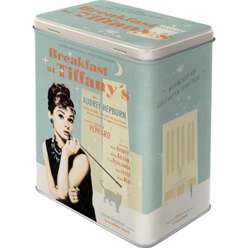 Nostalgic Art 20cm/3L Tin Box Metal Storage Breakfast at Tiffany's Large