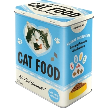 Nostalgic Art 20cm/3L Tin Box Metal Storage Cat Food Large