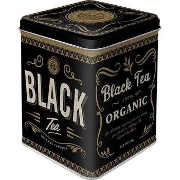 Nostalgic Art 7.5x9.5cm Tea Storage Tin Black Tea Container