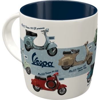 Nostalgic Art Vespa Model Chart Coffee/Tea Drink Cup 330ml Ceramic Mug