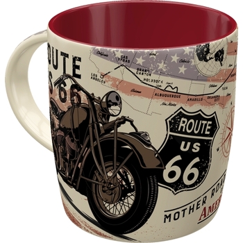Nostalgic Art Route 66 Bike Map Coffee/Tea Drink Cup 330ml Ceramic Mug