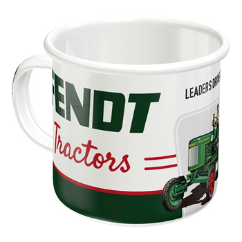 Nostalgic Art Enamel Retro Mug Fendt Tractors - Green