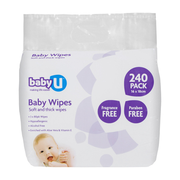 240pc Baby U Baby Wipes