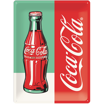 Nostalgic Art Coke Bottle Pop Art 30x40cm Large Metal Tin Sign