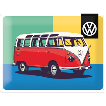 Nostalgic Art VW Bulli Pop Art 30x40cm Large Metal Tin Sign