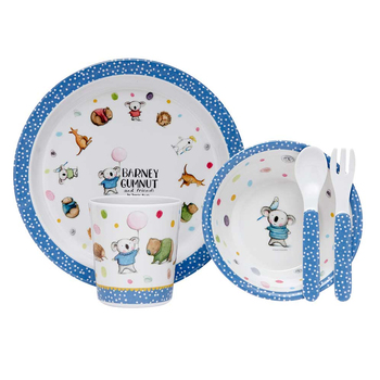 5pc Ashdene Kids Barney Gumnut & Friends Melamine Dinner Set