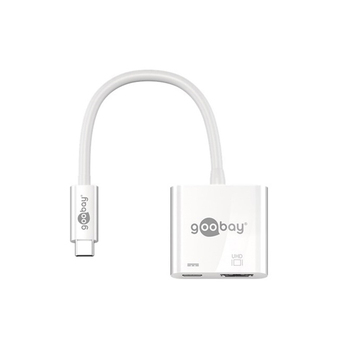 Goobay USB-C to HDMI Adapter 4k 60Hz 3A/60W Cable - White