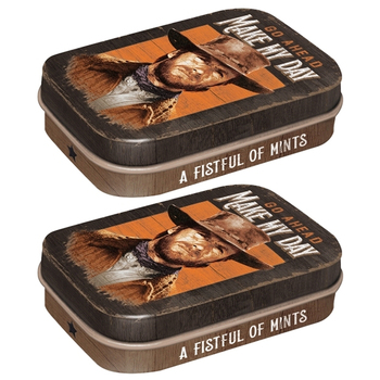 2PK Nostalgic Art 6cm Mint Tin Box A Fistful of Mints Fresh Breath Hard Candy