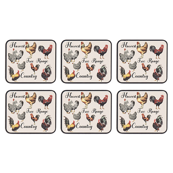 6pc Ashdene Heartland 11cm Drink Coaster Surface Protectors