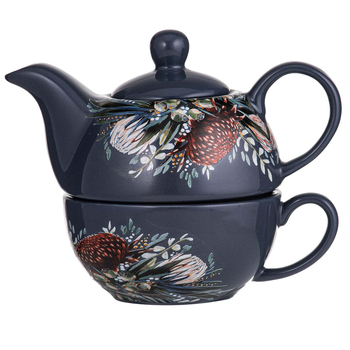 Ashdene New Bone China/SS 17.5cm Radiance Midnight Tea For One