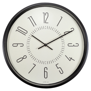 NeXtime Luminous Analogue Round 35cm Wall Clock - White