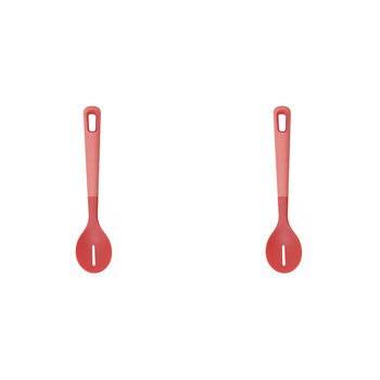 2PK eKu Upcycle Soft Grip Kitchen Slotted Spoon - Salmon Pink