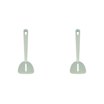 2PK eKu Upcycle Soft Grip Slotted Turner - Avocado Green