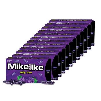 12PK Mike & Ike 120g Jolly Joes Grape Flavoured Chewy Candy