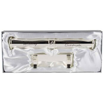 Wedding Certificate Holder Silver Home Decor Decorative Party