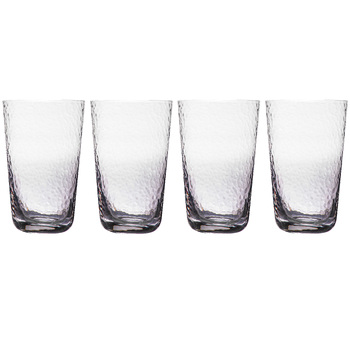 4pc Ladelle Dimpled Midnight Highball/Cocktail Tumbler 550ml Set