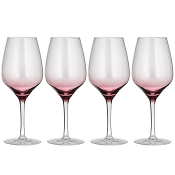 4PK Ladelle Prism 680ml Red Wine Glass Drinkware Set - Plum