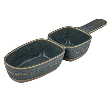 Ladelle Cameo Stoneware 35.5cm/2-Part Serve Stick Dish - Sage