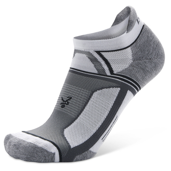 Balega Hidden Contour Recycled Running Sports Socks XL White/Grey