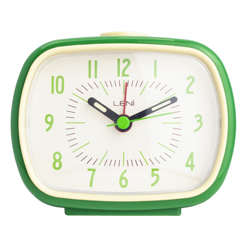 Leni Retro Alarm Clock Green