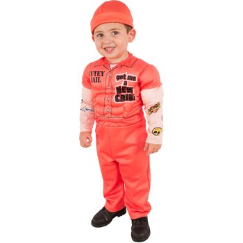 Rubies Muscle Man Prisoner Deluxe Baby Dress Up Costume - Size XS