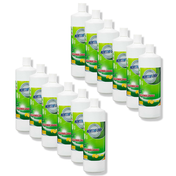 12PK Northfork 1L Dishwashing Liquid Cleaner Fresh Lemon