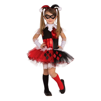 Dc Comics Harley Quinn Deluxe Costume Party Dress-Up - Size M